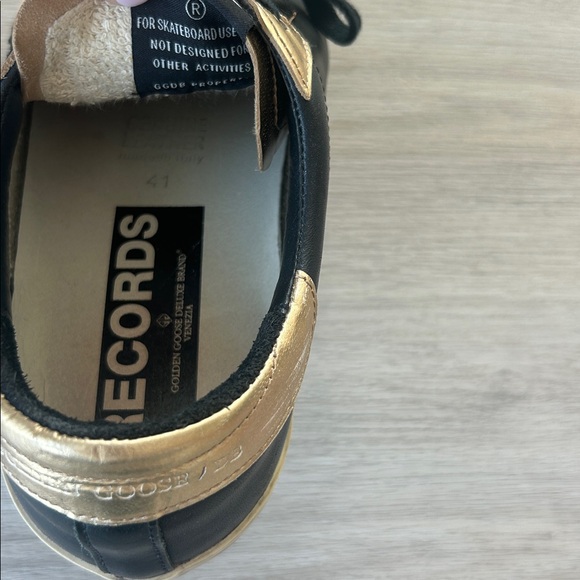 Golden Goose Superstar Sneakers Women’s 10 Black Leather Low Top Signature Star - Picture 5 of 7